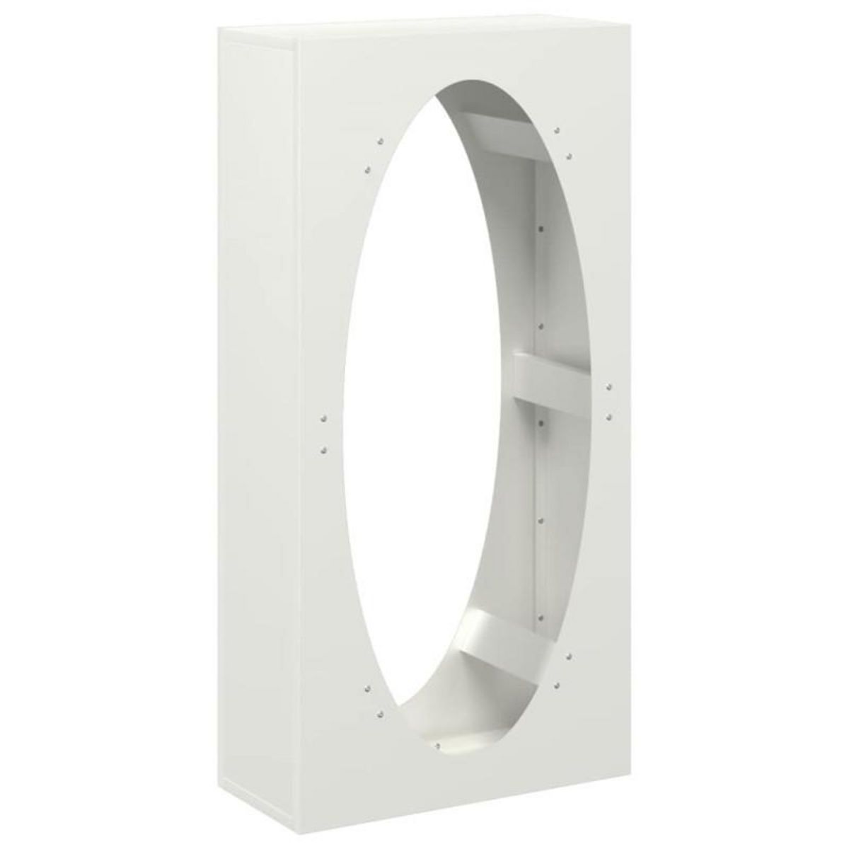 VIDAXL Portant de bois chauffage blanc 50x23x100 cm