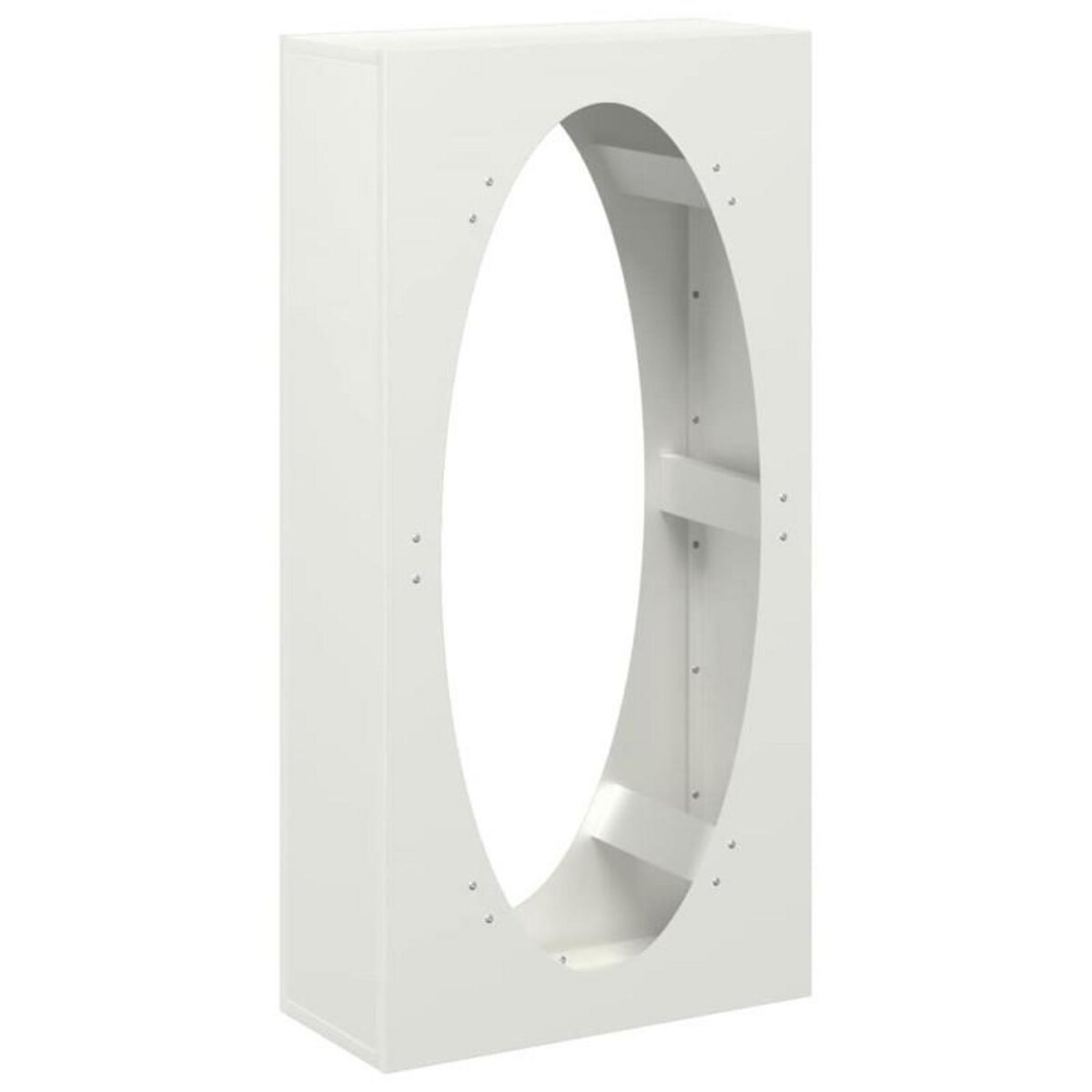 VIDAXL Portant de bois chauffage blanc 50x23x100 cm