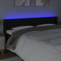 Voir la diapositive 4 : VIDAXL Tete de lit a LED Noir 203x16x78/88 cm Tissu