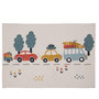 Voir la diapositive 1 : FUTURE HOME Tapis enfant voiture en coton canvas 60x90cm