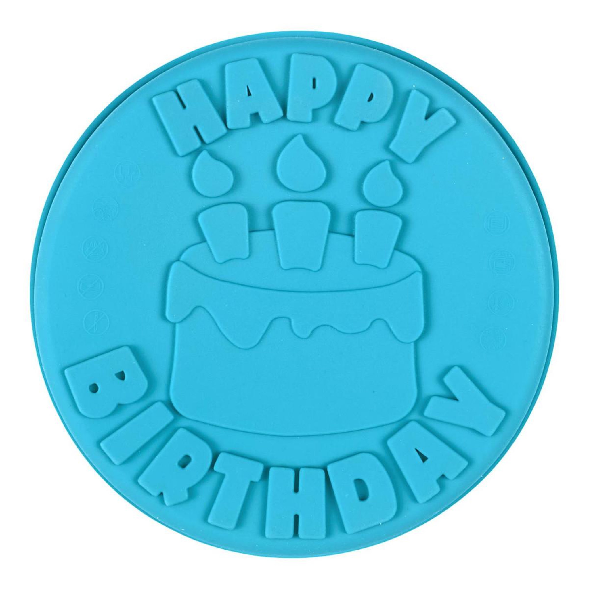 Lily Cook Moule à gâteau en silicone  anniversaire  24cm bleu