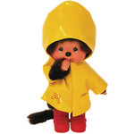 BANDAI Peluche Monchhichi iconique jaune 20 cm