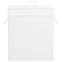 Voir la diapositive 4 : VIDAXL Panier a linge avec une seule section bambou blanc 83 L