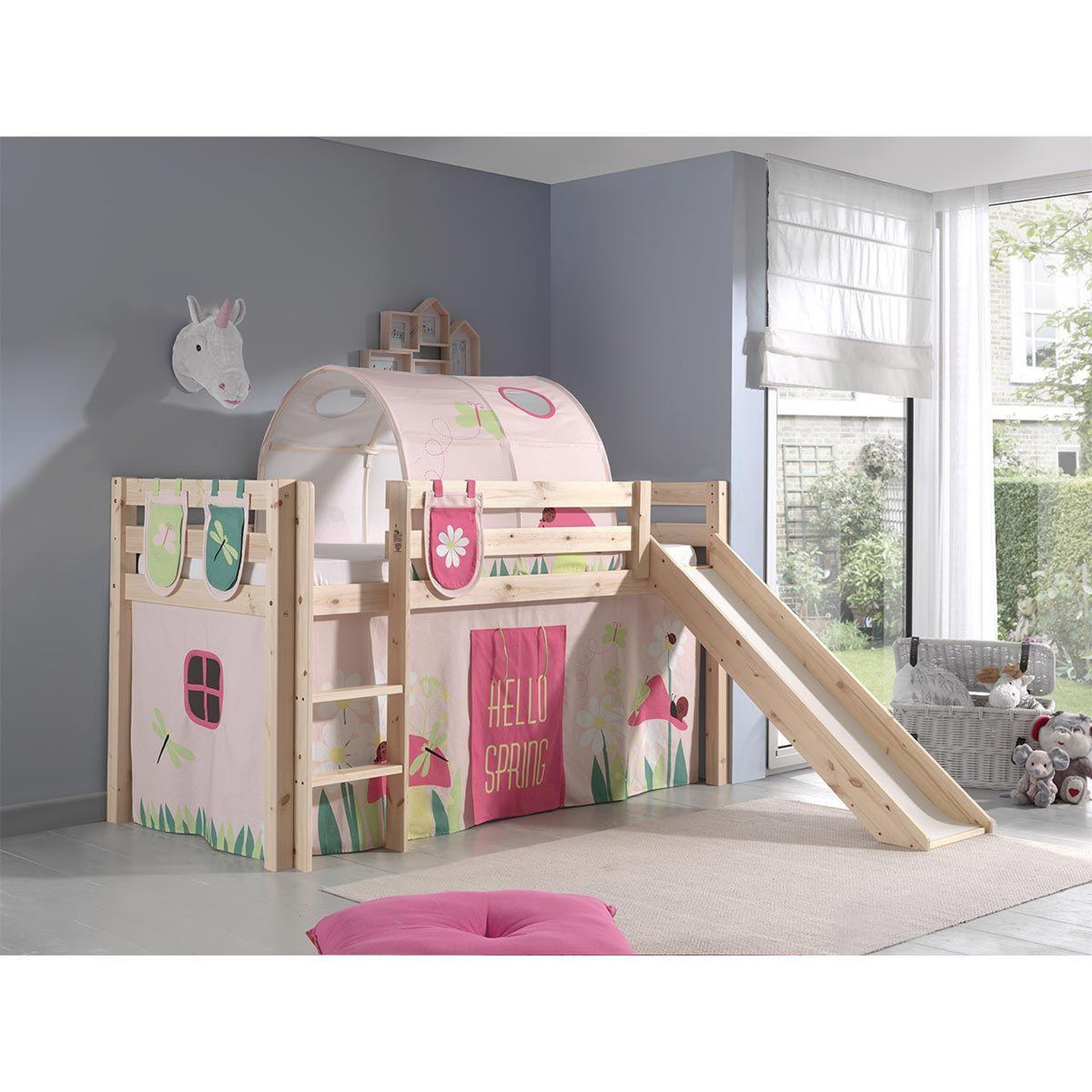 Voir la diapositive 6 : Paris Prix Pack - lit enfant, tente, 3 pochettes & tunnel  pino spring  naturel