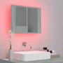 Voir la diapositive 4 : VIDAXL Armoire a miroir LED Sonoma gris 60x12x45 cm Bois d'ingenierie