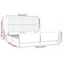 Voir la diapositive 6 : VIDAXL Cadre de lit sans matelas gris clair 160x200 cm velours
