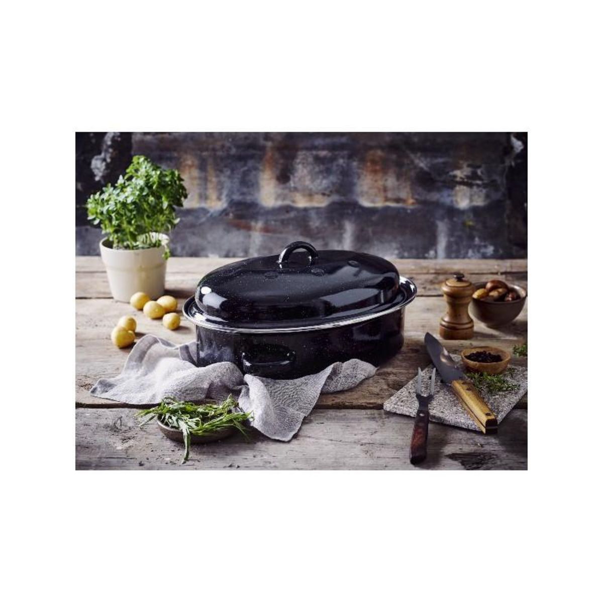 Beka Roasty'cook daubiere 38cm email noir - 15230384