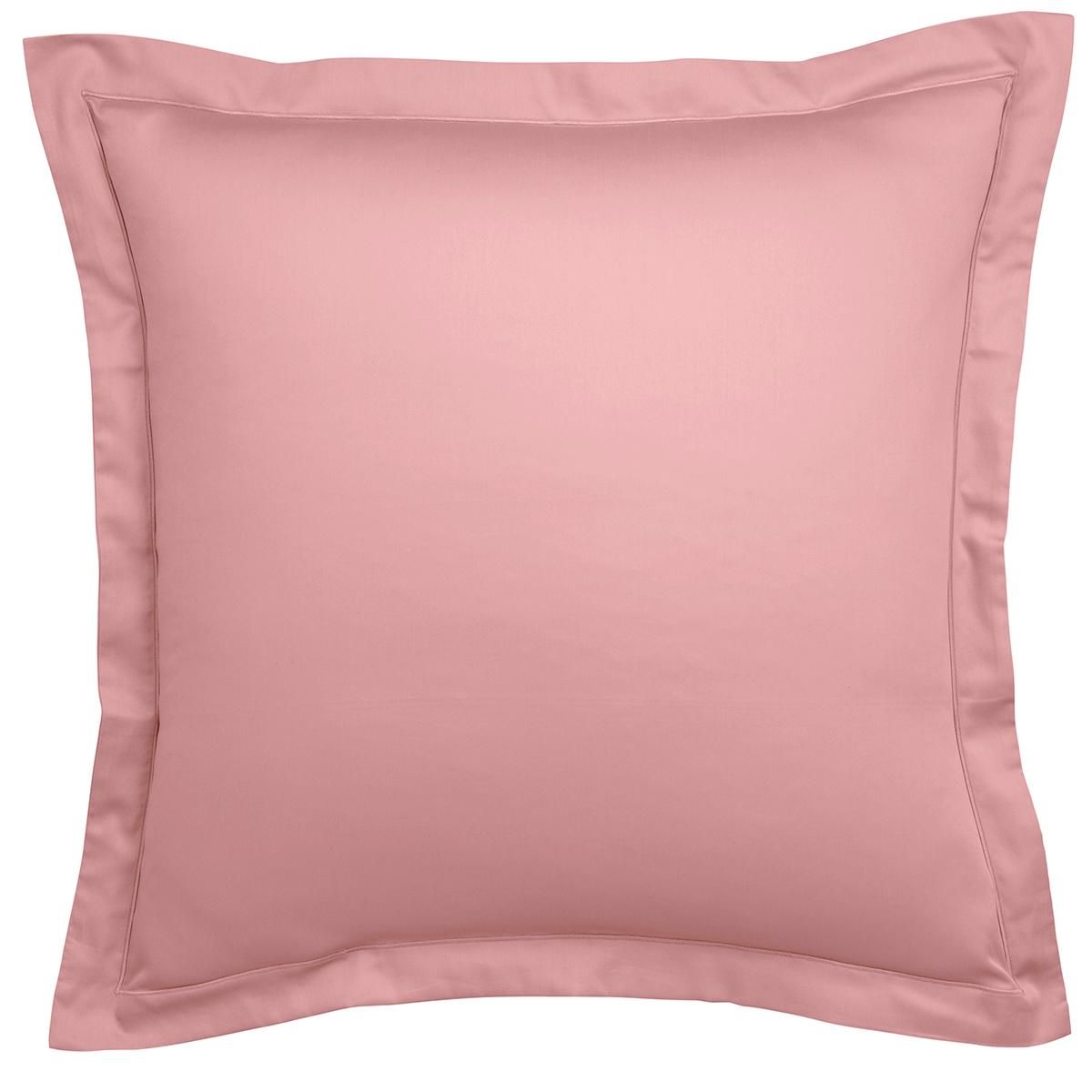 DODO Taie d'oreiller Partition Satin de coton Coloris Rose
