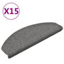 Voir la diapositive 2 : VIDAXL Tapis de marches d'escalier 15 pcs Gris fonce 65x24x4cm