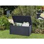 Voir la diapositive 4 : Keter Coffre de rangement extérieur KETER en résine 416 litres Gris - Malle de jardin