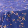 ATMOSPHERA Nappe canevas 140x240 cm bleu nuit étoiles or