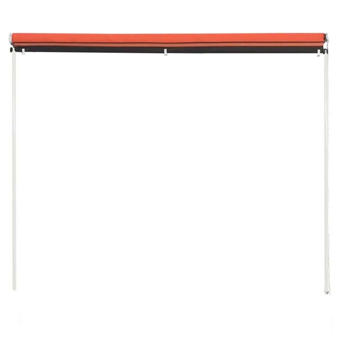 VIDAXL Auvent retractable 400x150 cm Orange et marron