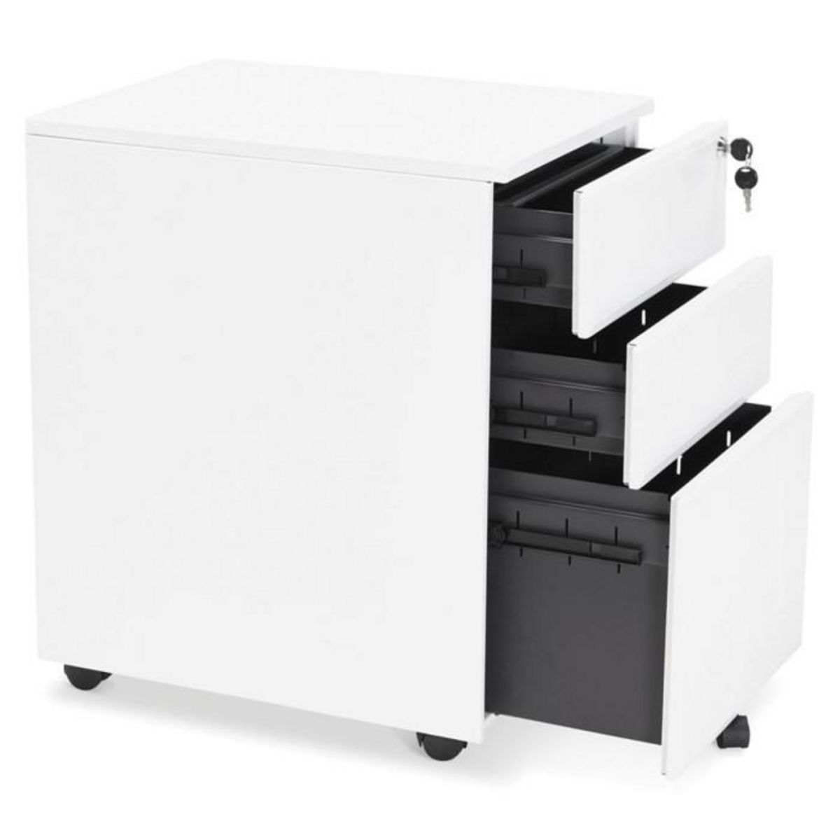 Paris Prix Caisson de Bureau  Jefferson  61cm Blanc