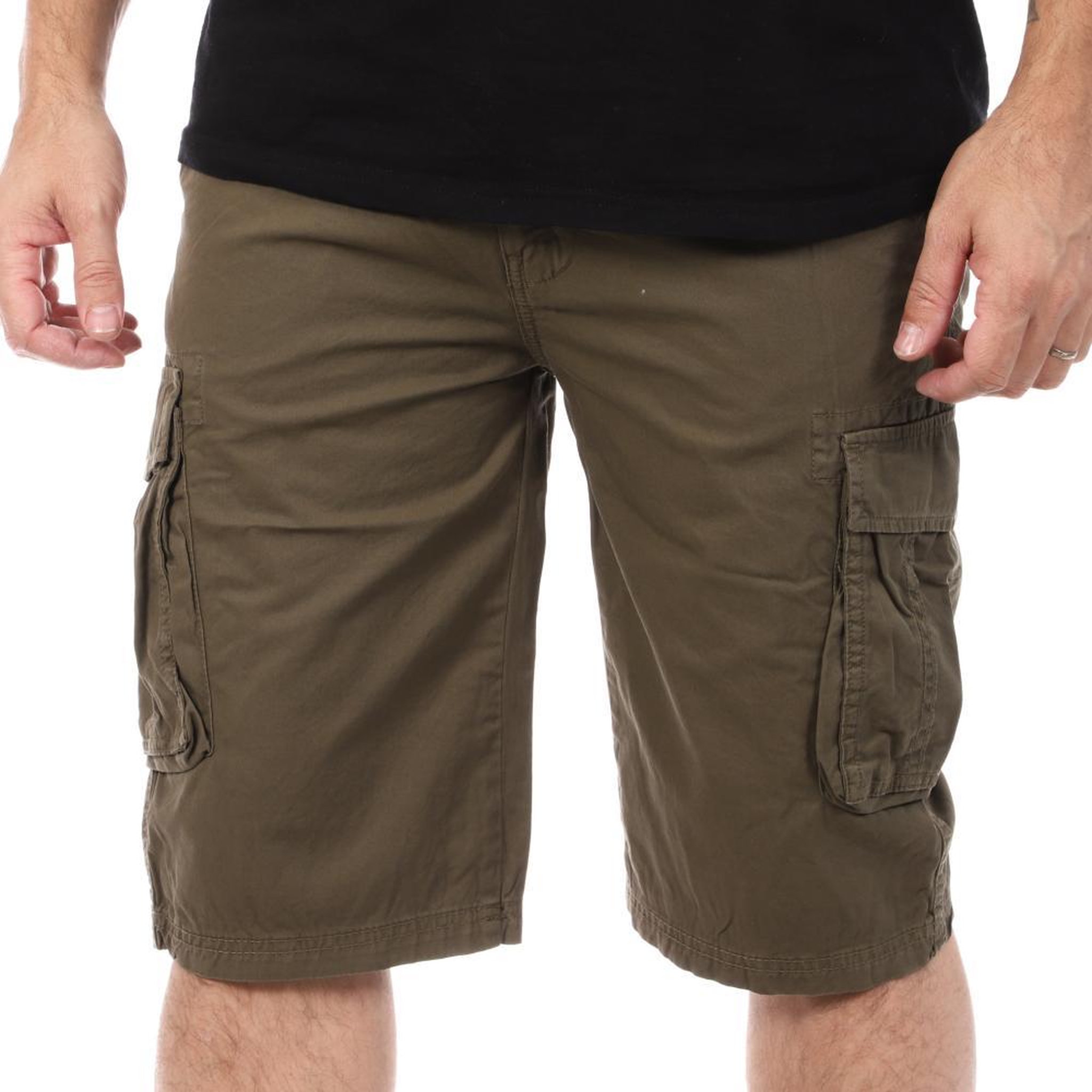 Schott Short Kaki Homme Schott Cargo. Coloris disponibles : Vert