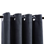 Voir la diapositive 3 : VIDAXL Rideaux occultants avec anneaux Metal 2pcs Anthracite 140x225cm