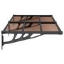 Voir la diapositive 4 : VIDAXL Auvent de porte Noir 152,5x90 cm Polycarbonate