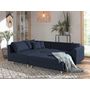 Voir la diapositive 3 : LISA DESIGN Rune - canapé d'angle - avec pouf d'appoint - 4 places - style scandinave - gauche