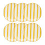 Voir la diapositive 1 : SECRET DE GOURMET Lot de 6 Assiettes à Dessert  Charlie  19cm Jaune
