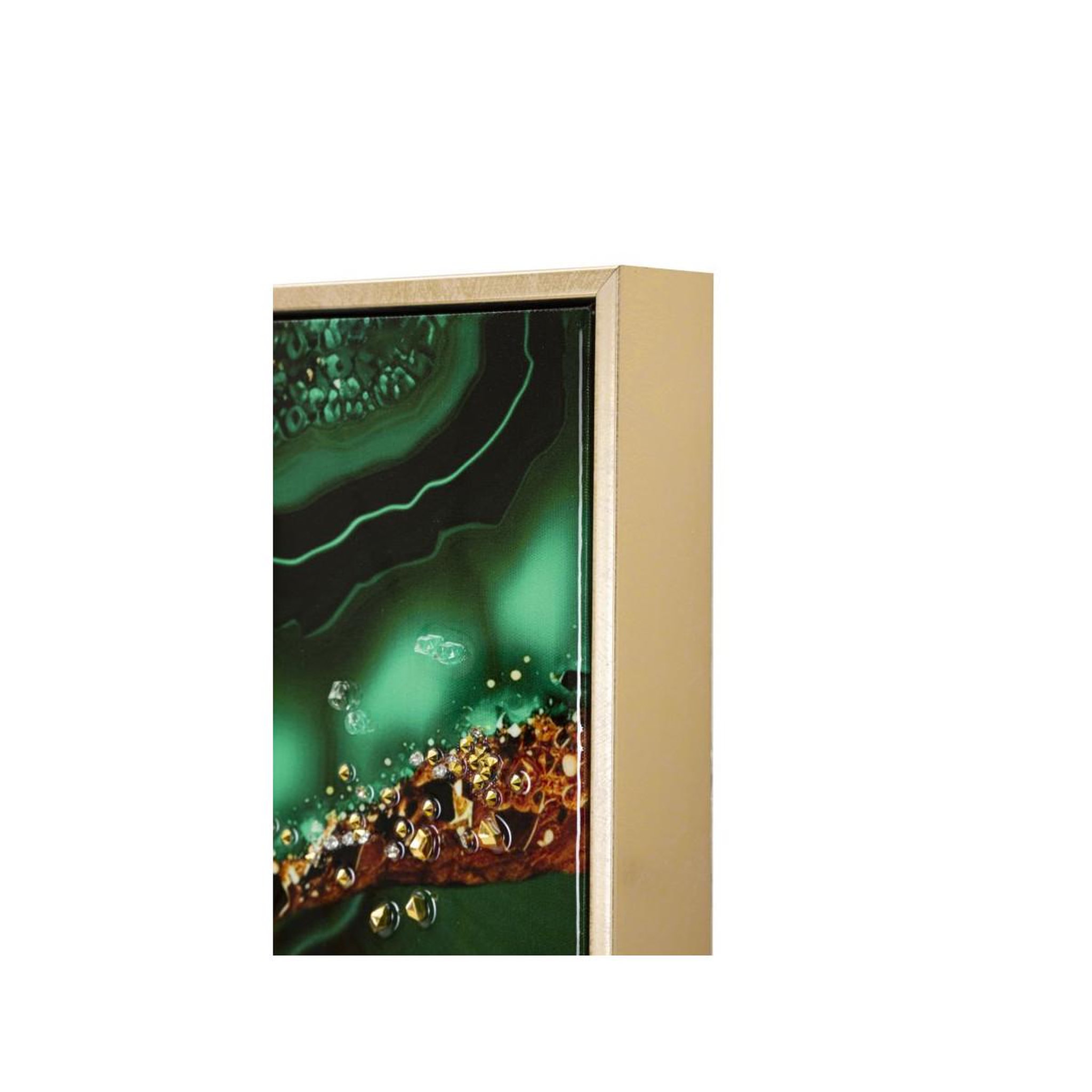 Voir la diapositive 4 : Paris Prix Tableau imprimé déco  smeraldy  62x82cm vert