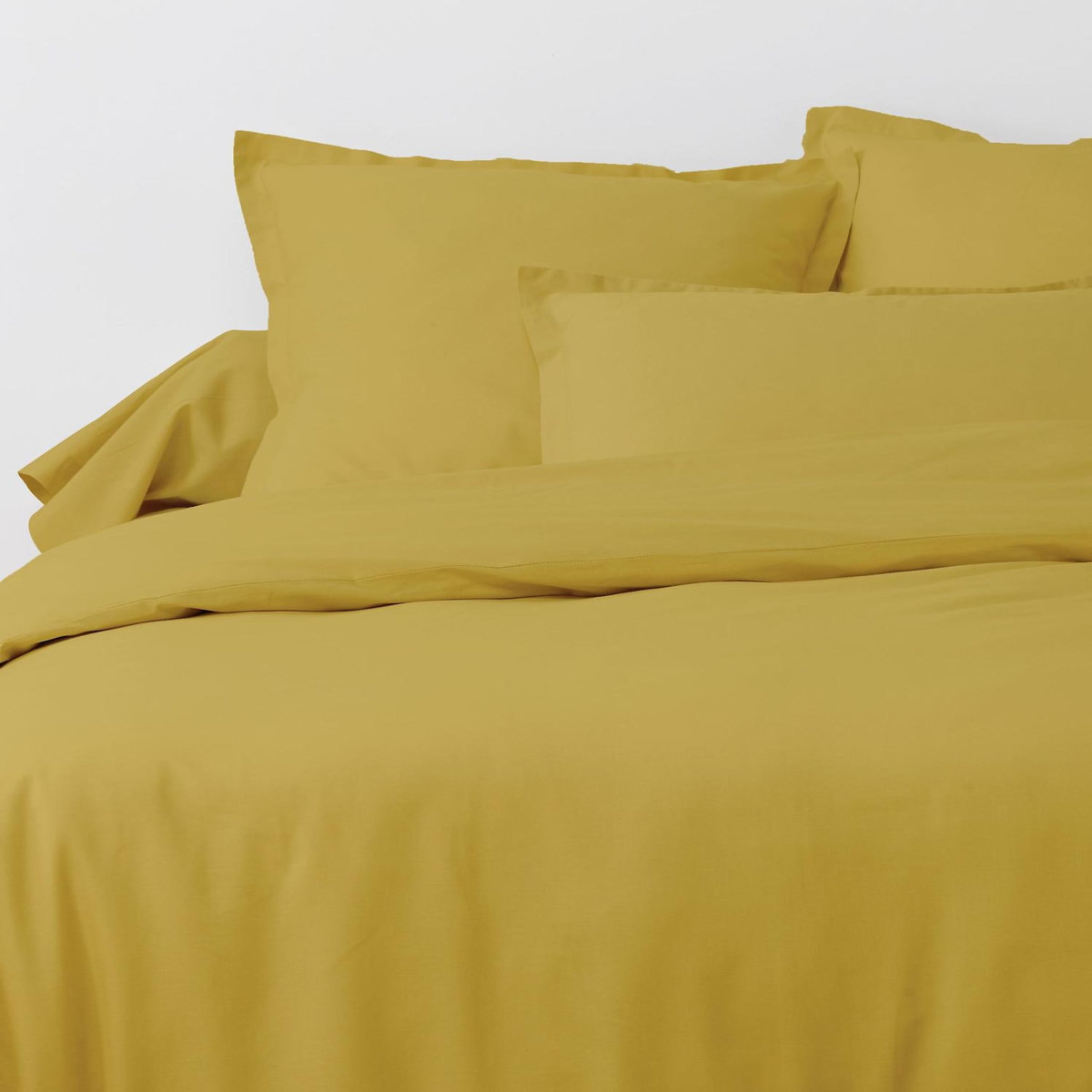 ATELIER DU COTON Parure de drap et drap housse coton 57fils uni