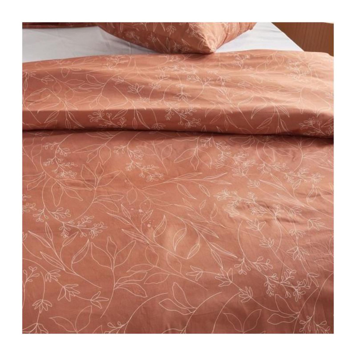 Today Parure de lit - TODAY Crazy - Imprimé Floral - 2 personnes - 220 x 240 cm - Orange