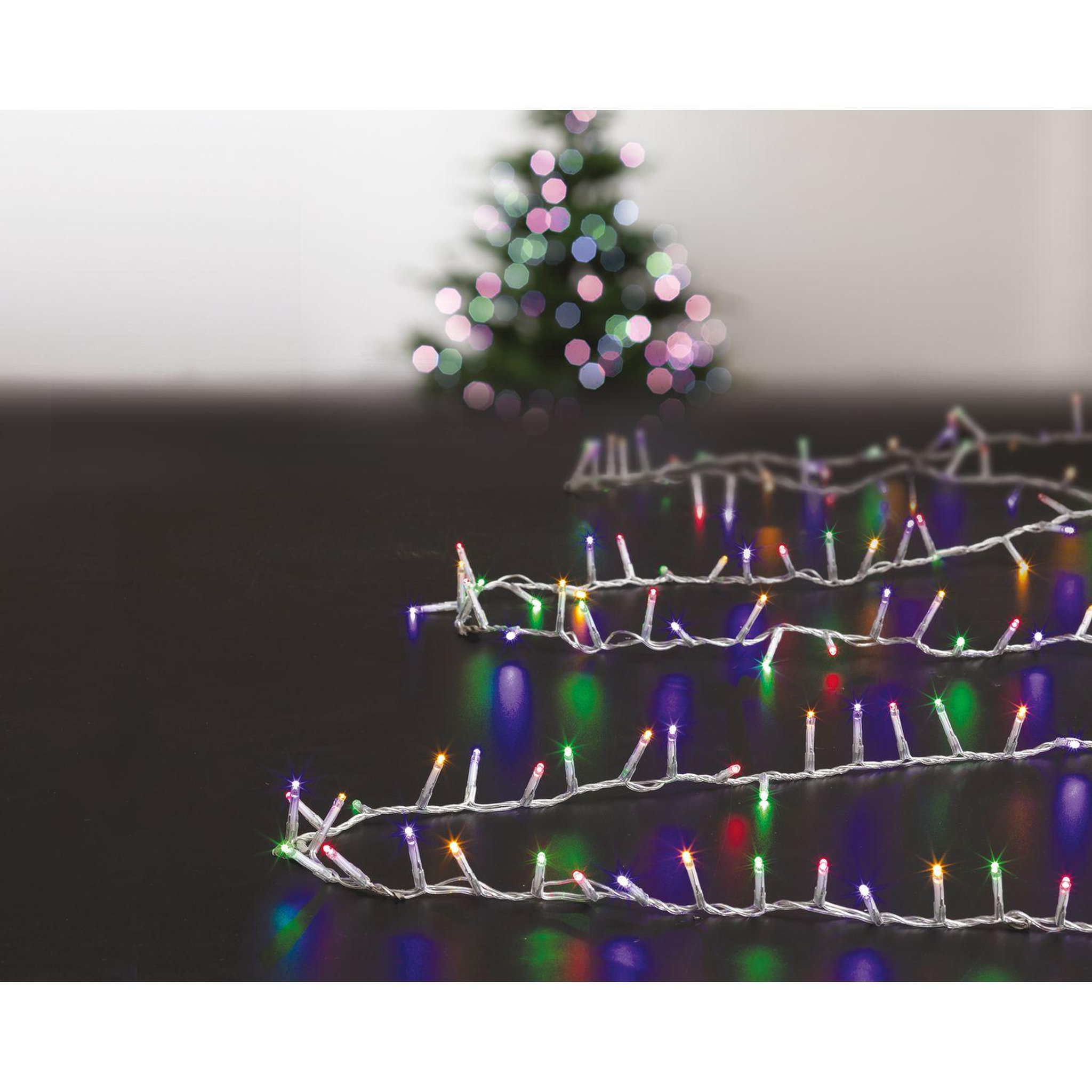 Voir la diapositive 2 : FEERIC LIGHT & CHRISTMAS Guirlande Boa d'extérieur 18,75 mètres - 750 LED - multi couleur