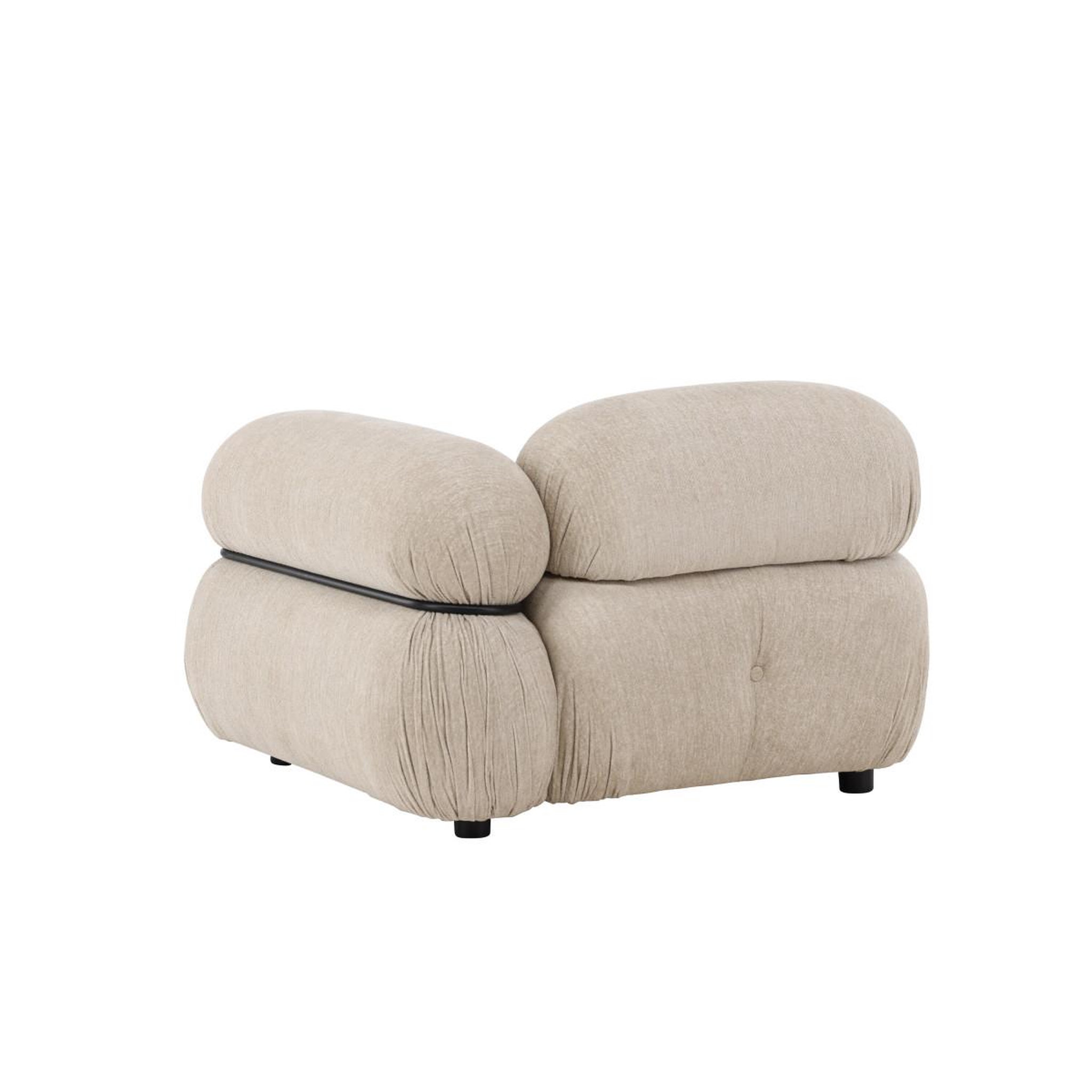 Voir la diapositive 3 : Paris Prix Module de canapé d'angle gauche  mika  95cm beige