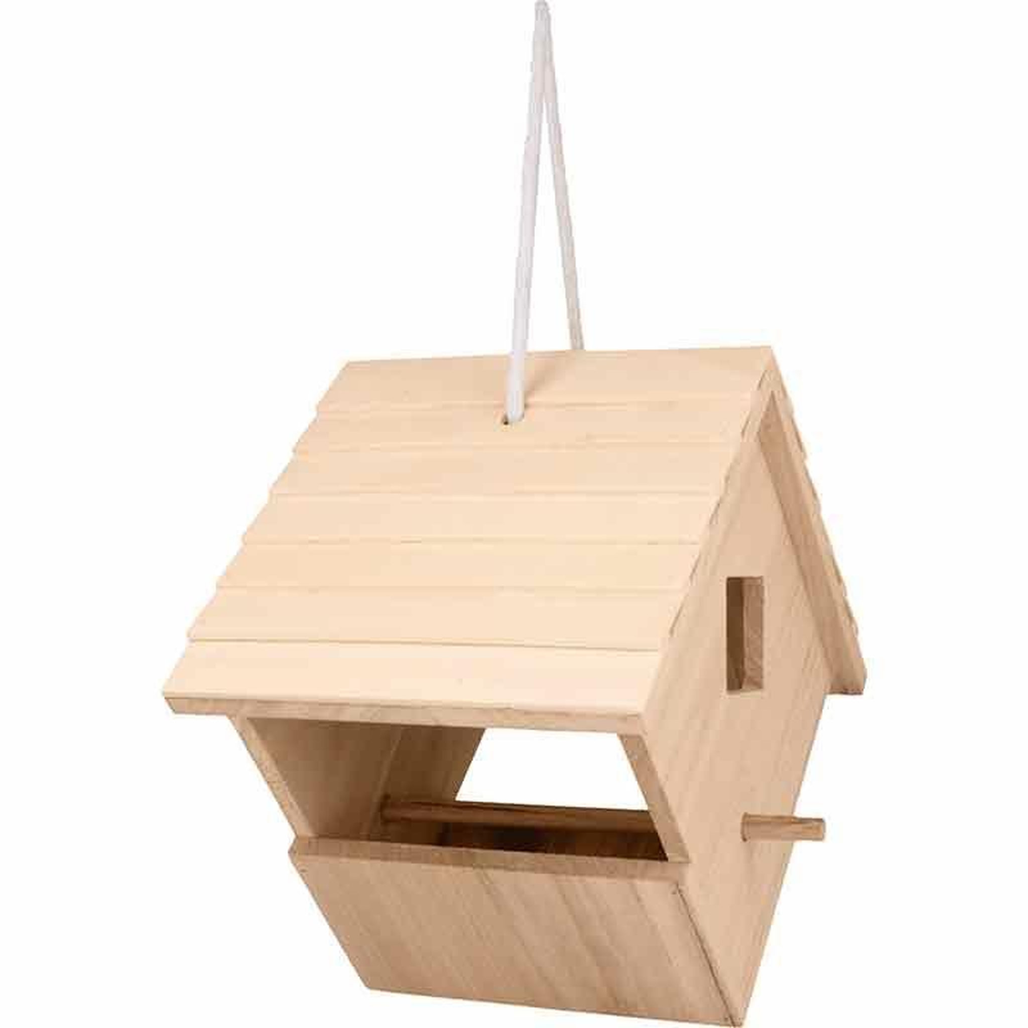 Voir la diapositive 2 : Artemio Nichoir en bois à suspendre - 22,5 x 22,5 x 16 cm