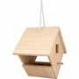 Voir la diapositive 2 : Artemio Nichoir en bois à suspendre - 22,5 x 22,5 x 16 cm