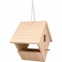 Voir la diapositive 2 : Artemio Nichoir en bois à suspendre - 22,5 x 22,5 x 16 cm