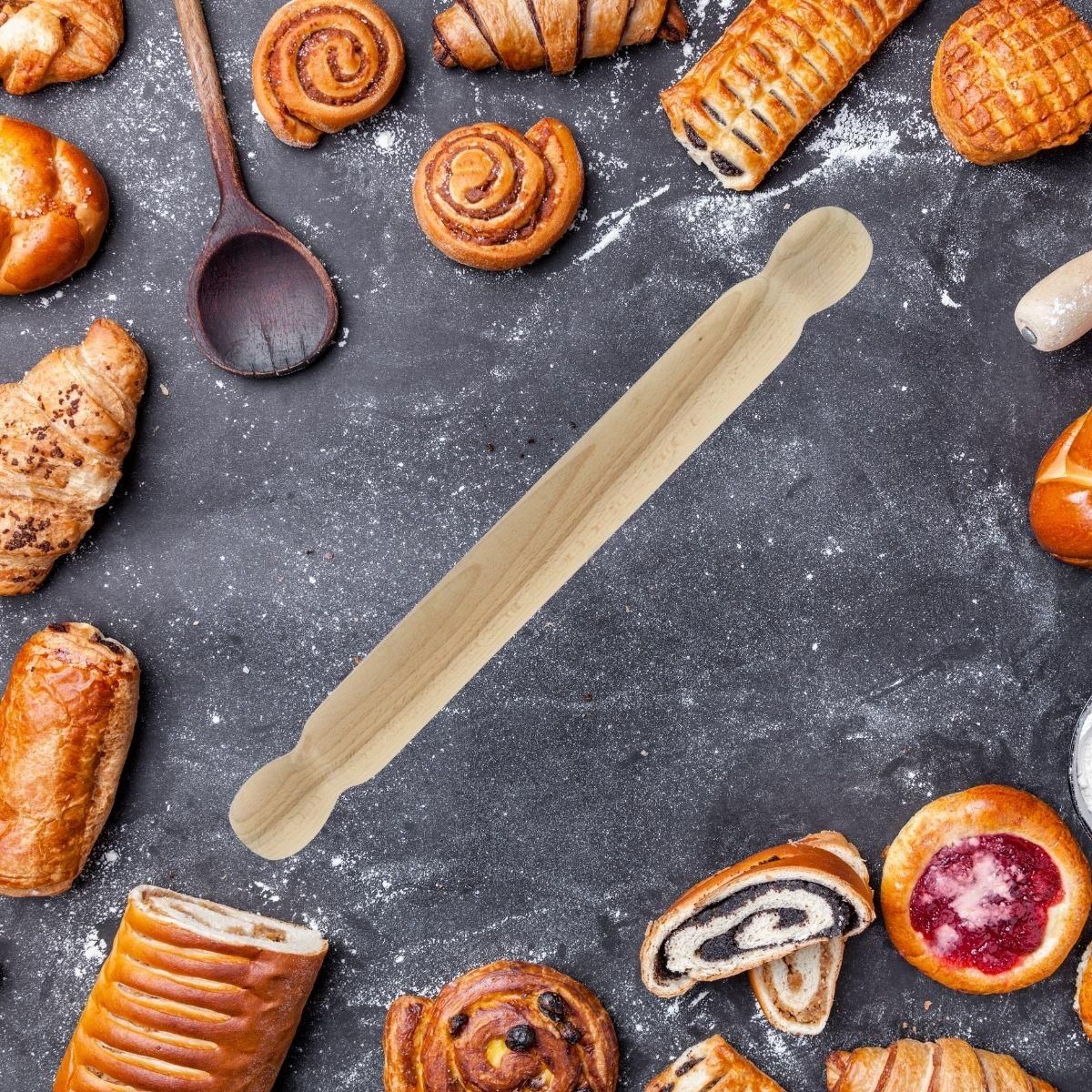 Fackelmann Rouleau à pâtisserie en bois 40 cm Fackelmann Wood Edition