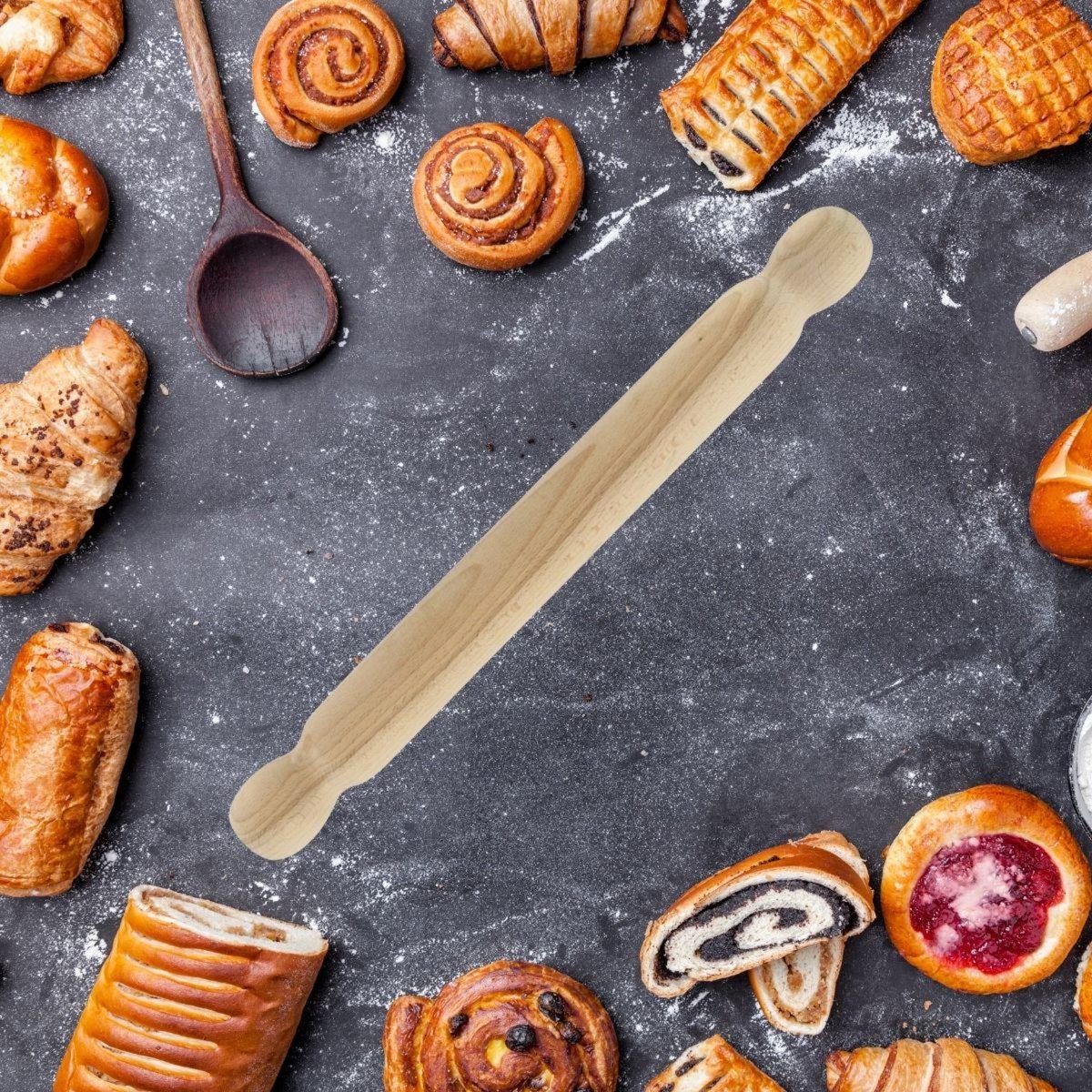 Fackelmann Rouleau à pâtisserie en bois 40 cm Fackelmann Wood Edition