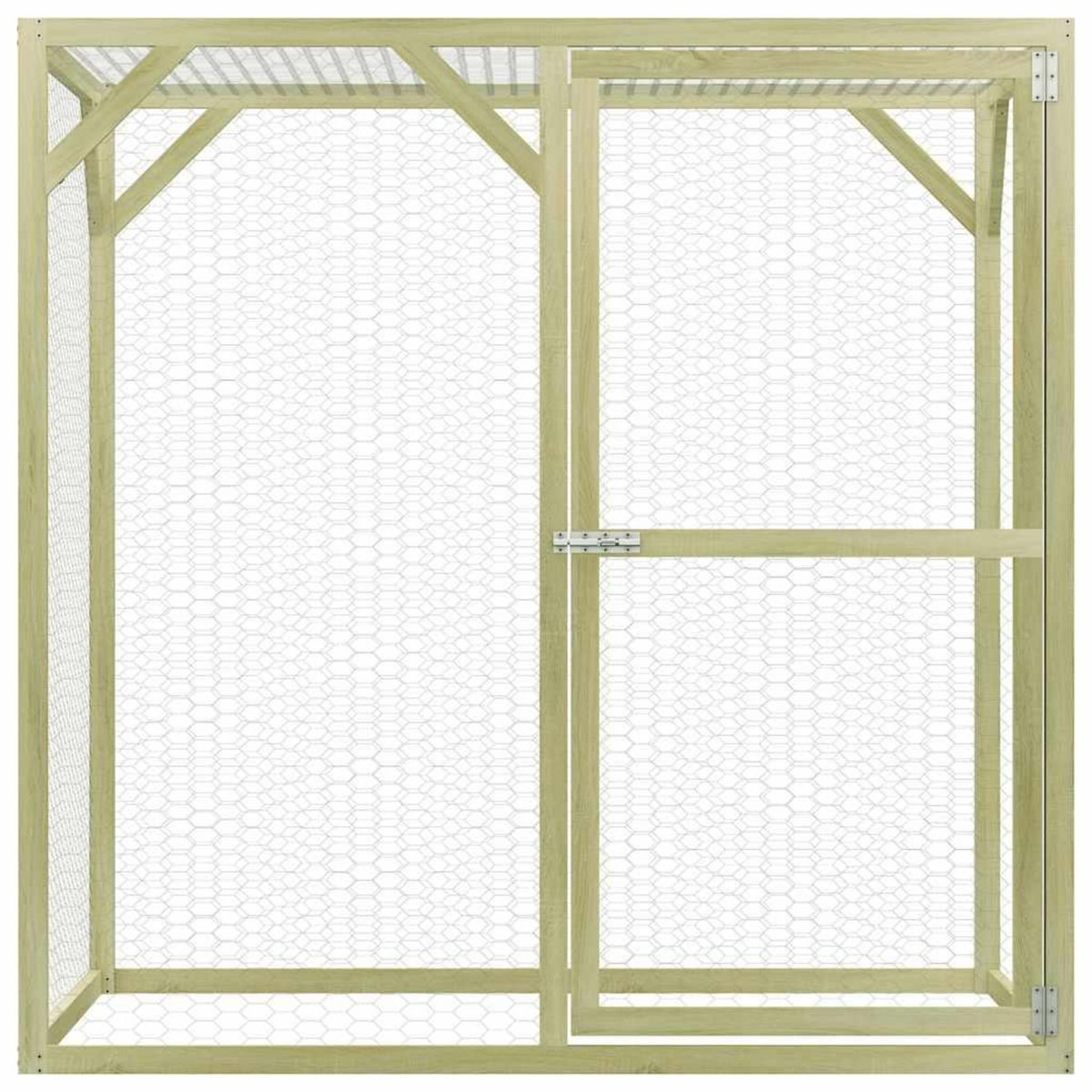 VIDAXL Poulailler 1,5x1,5x1,5 m Pinede impregnee