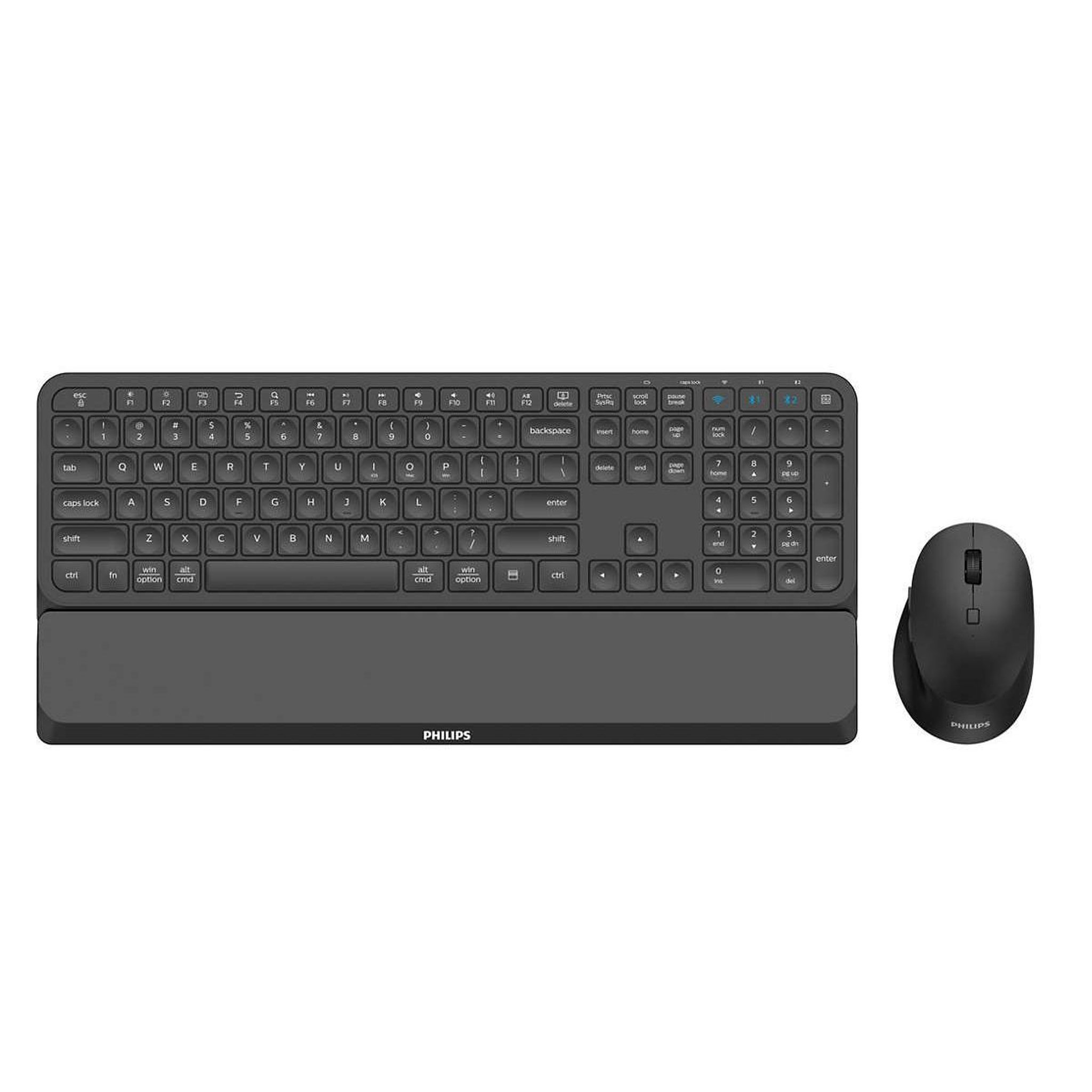 Voir la diapositive 2 : Philips Philips 6000 series spt6607b/34 clavier souris incluse maison rf sans fil + bluetooth noir