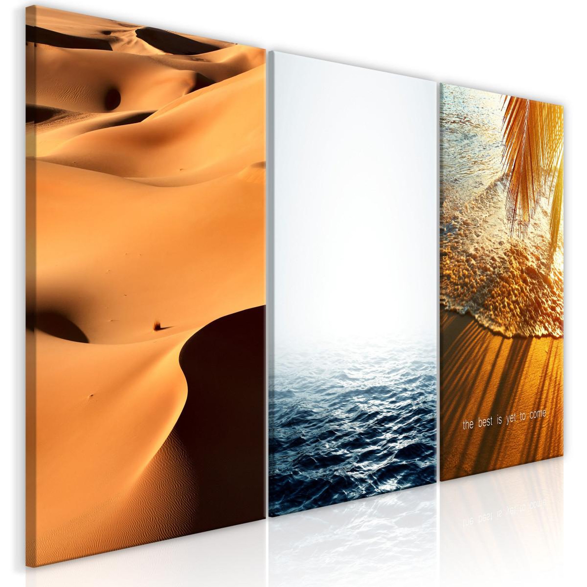 Paris Prix Tableau imprimé  sand & water 3 panneaux  60x120cm