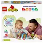 LEGO DUPLO 10977 Mes Premiers Chiot et Chaton avec Effets Sonores, Jouet d'Éveil Enfant