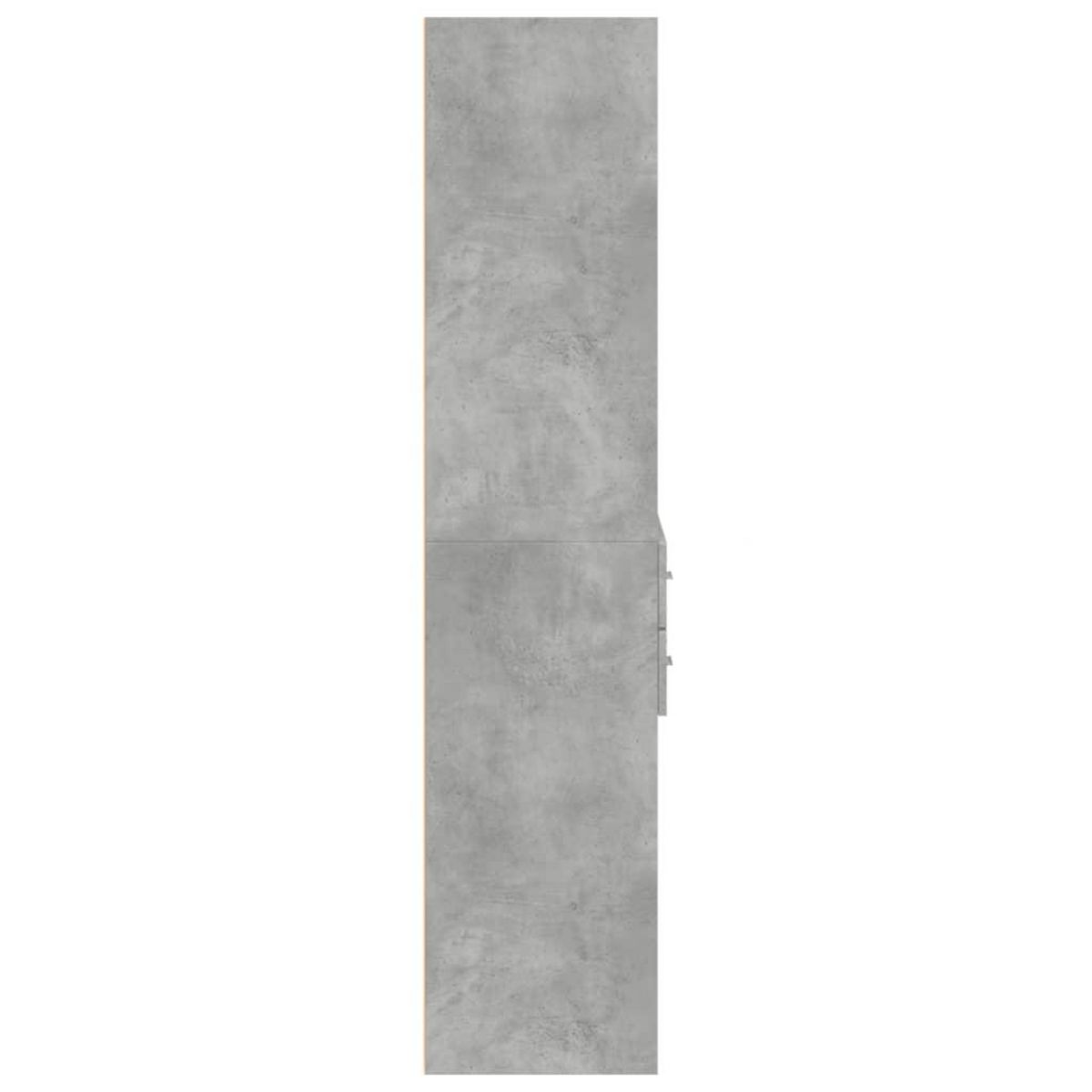 VIDAXL Buffet haut gris beton 70x42,5x185 cm bois d'ingenierie