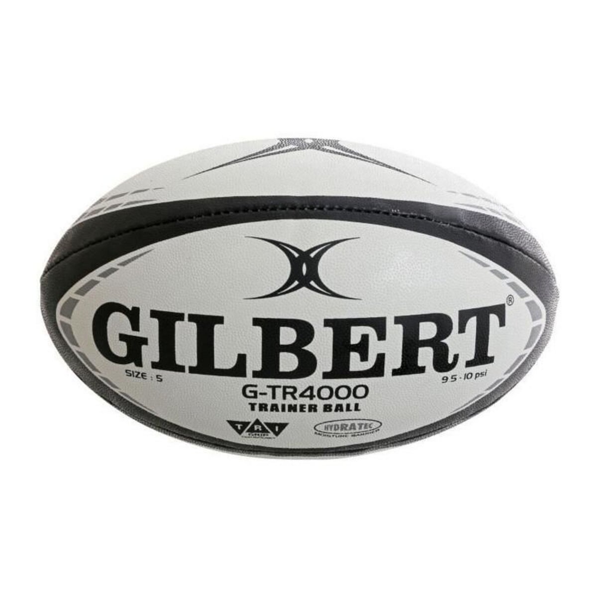 GILBERT Ballon de rugby - GILBERT - G-TR4000 - Taille 3 - Noir