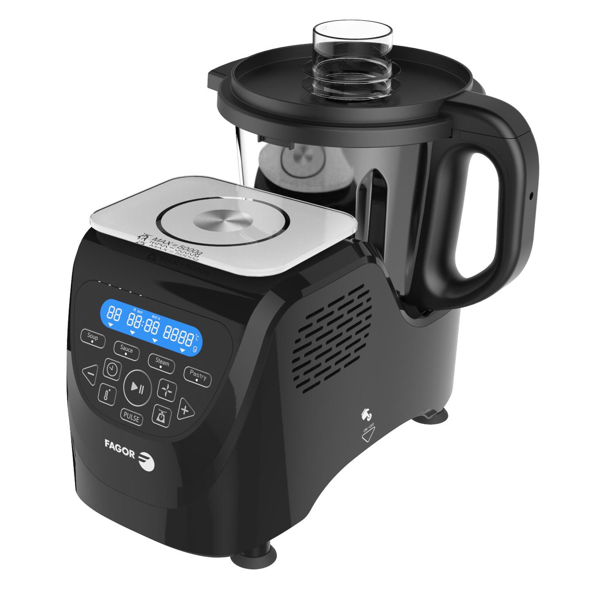 Voir la diapositive 4 : Fagor Robot cuiseur multifonctions 2l 1200w noir - fg870