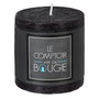 Voir la diapositive 2 : COMPTOIR DE LA BOUGIE Bougie Ronde  Rustic  7cm Noir
