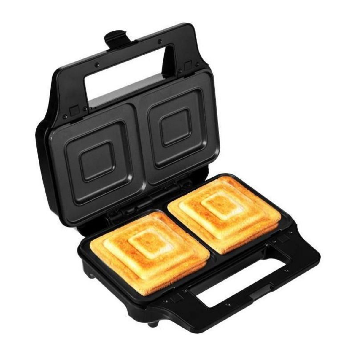 SENCO Appareil a croque-monsieur 4 en 1 - SENCOR - SSM 9940SS - 900 W - 4 plaques - Boîtier CoolTouch - Argent