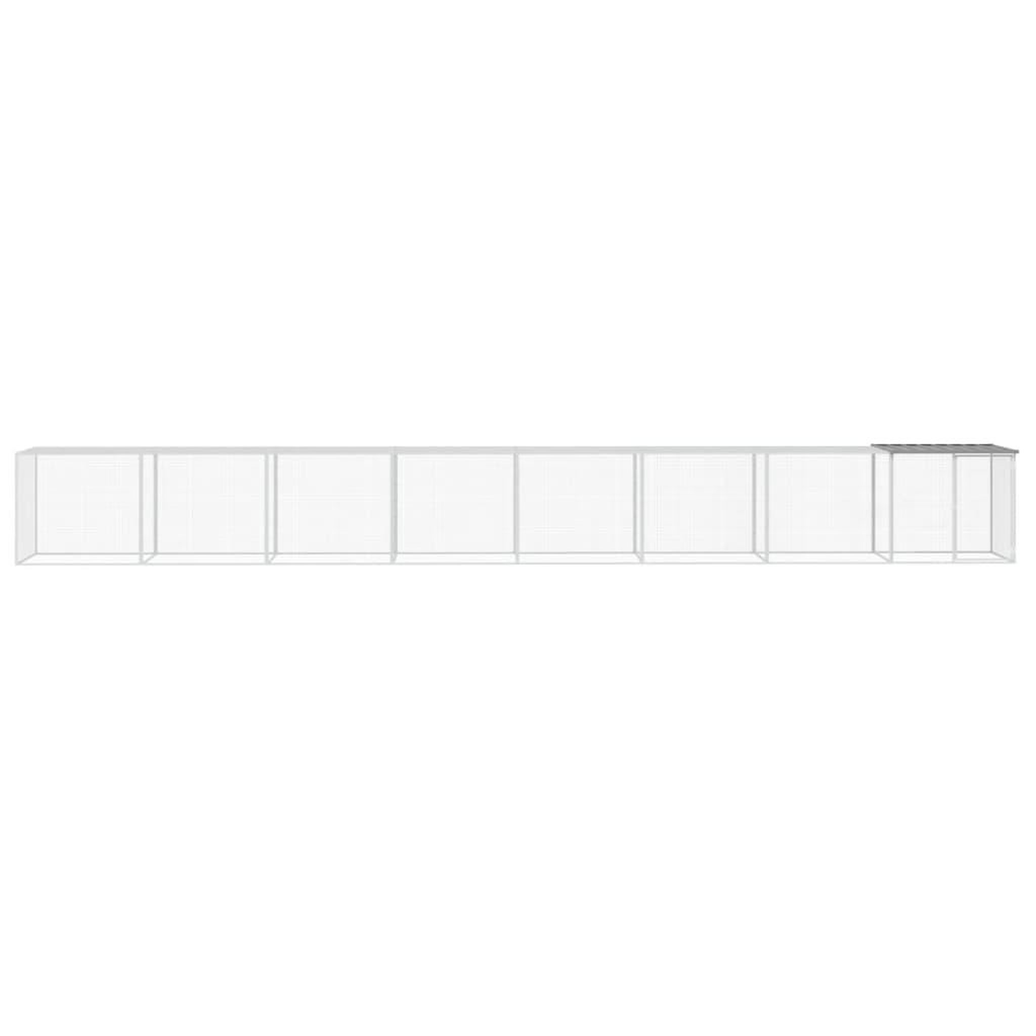 Voir la diapositive 3 : VIDAXL Poulailler avec toit gris clair 803x98x90 cm acier galvanise