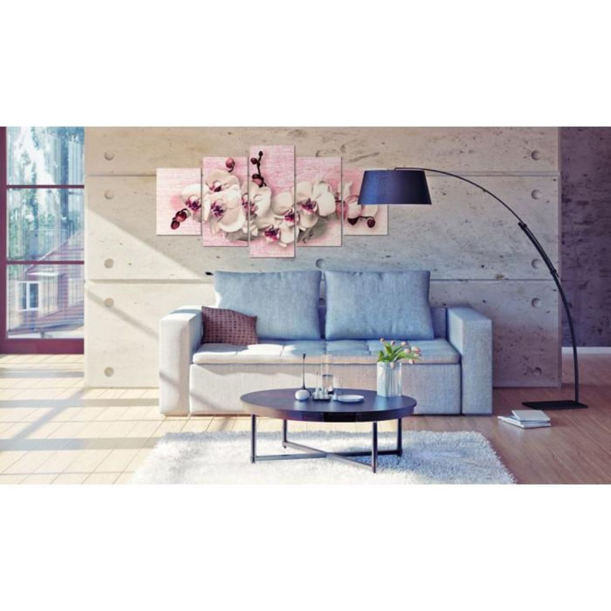 Paris Prix Tableau Imprimé 5 Panneaux  Métaphore de la Féminité