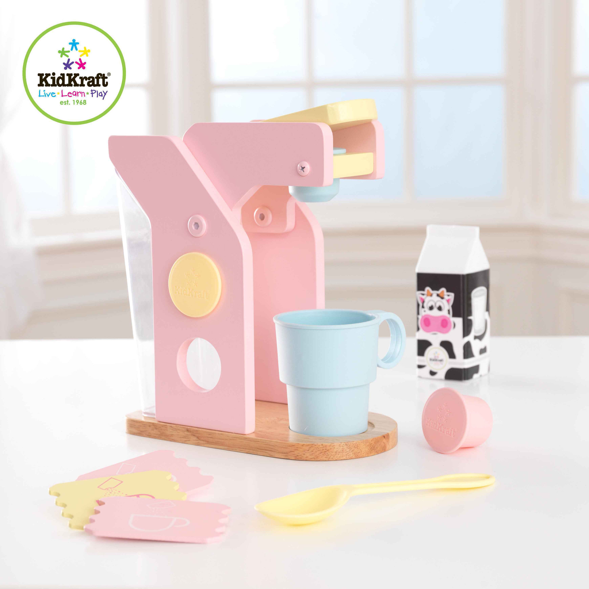 Voir la diapositive 2 : Kidkraft Set machine à café pastel