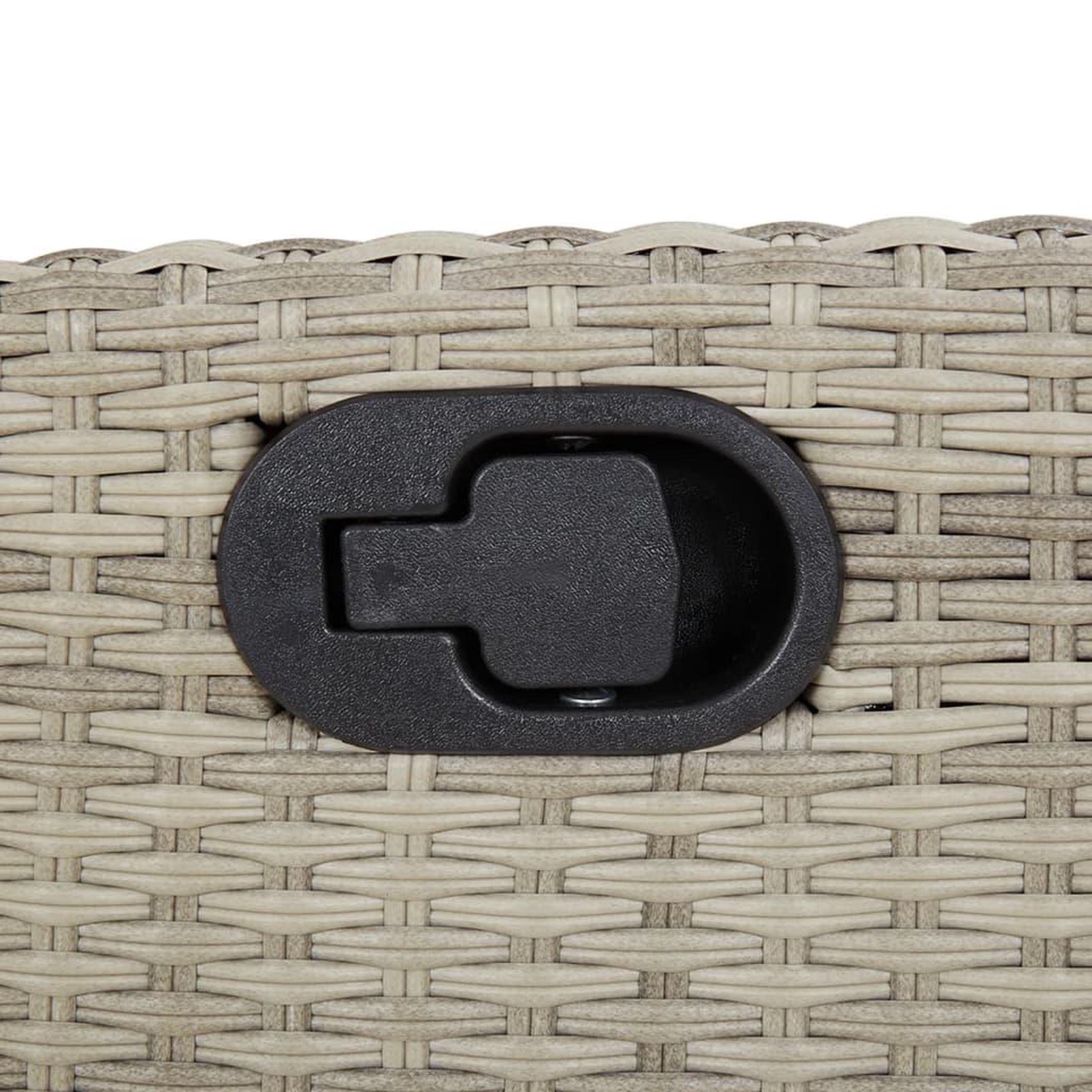 Voir la diapositive 5 : VIDAXL Ensemble a manger de jardin et coussins 7 pcs gris clair rotin