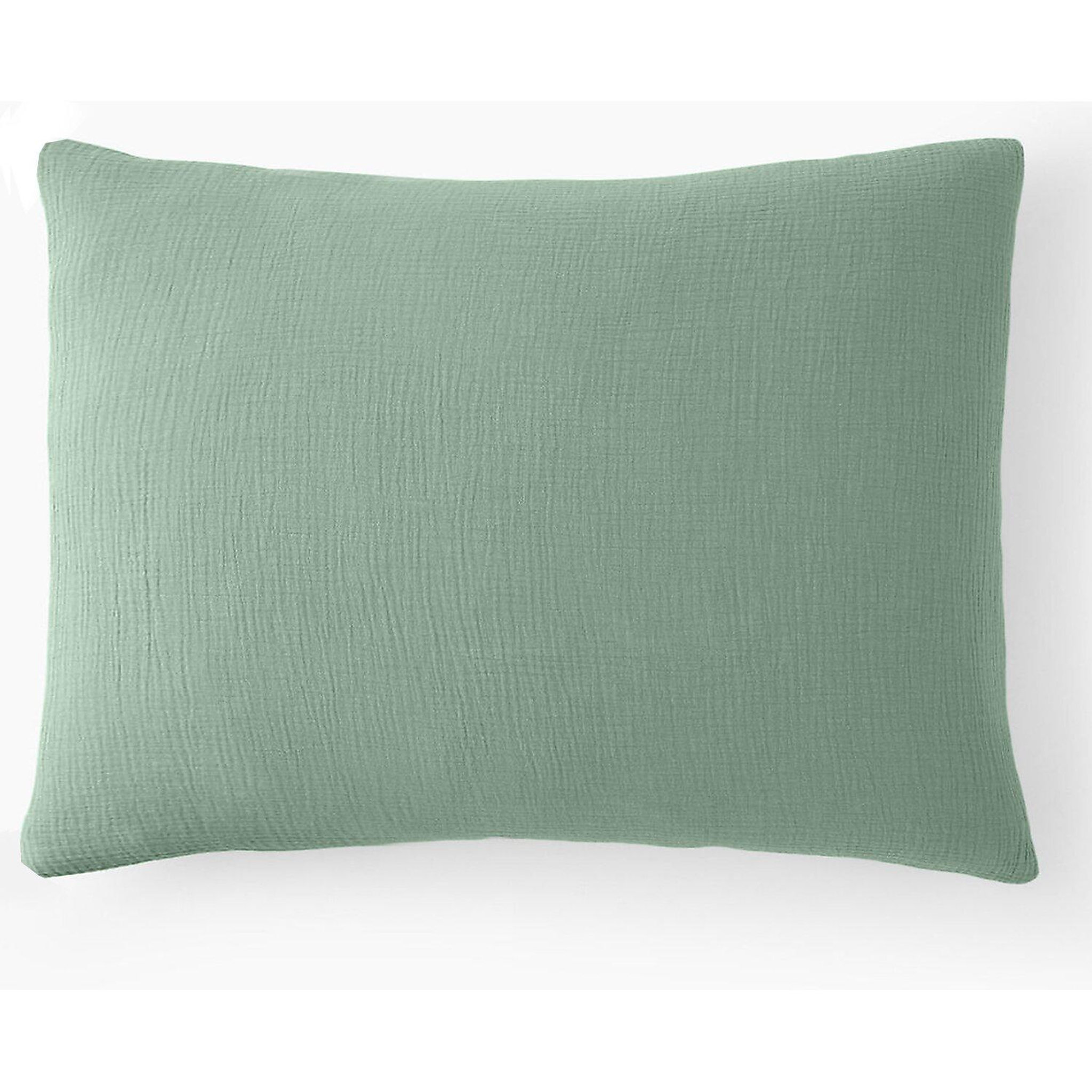 BATON ROUGE Taie d'oreiller 100% gaze de coton. Coloris disponibles : Gris, Bleu, Vert, Rose, Jaune, Beige, Blanc