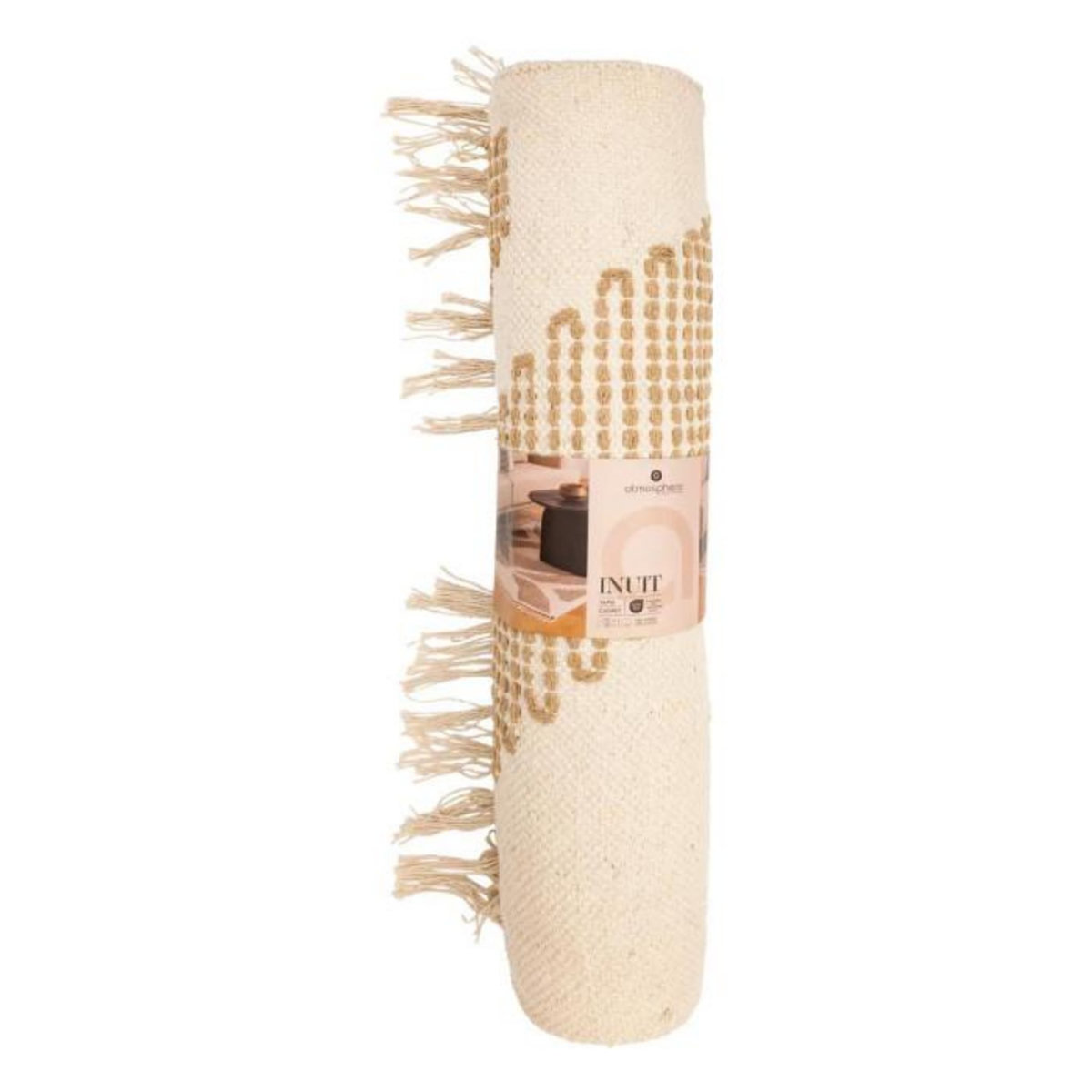 ATMOSPHERA Tapis Brodé  Inuit Dreams  120x170cm Blanc