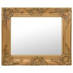 VIDAXL Miroir mural style baroque 50x40 cm Dore