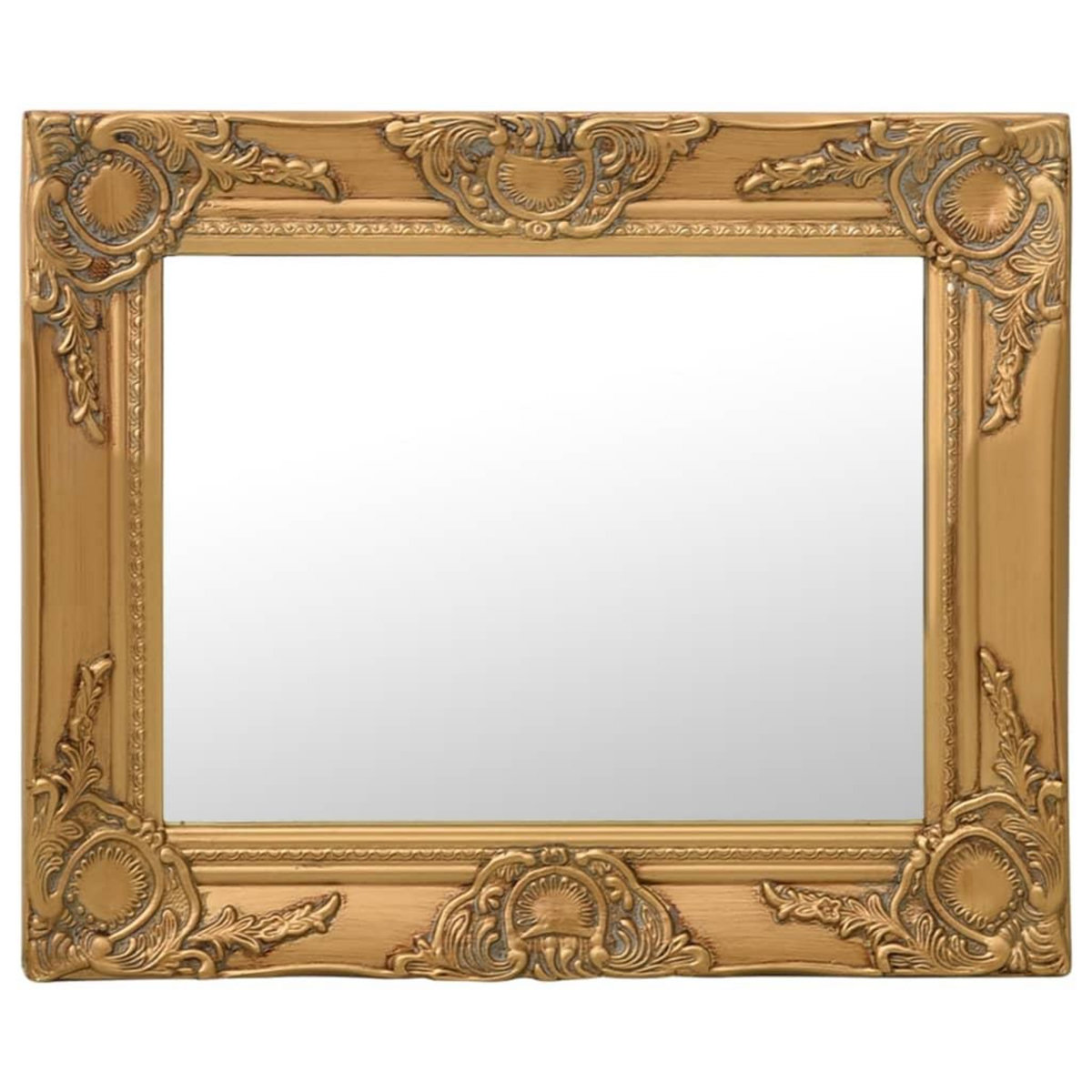 VIDAXL Miroir mural style baroque 50x40 cm Dore