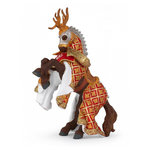 Papo 39912 Figurine Cheval du maître des armes cimier cerf